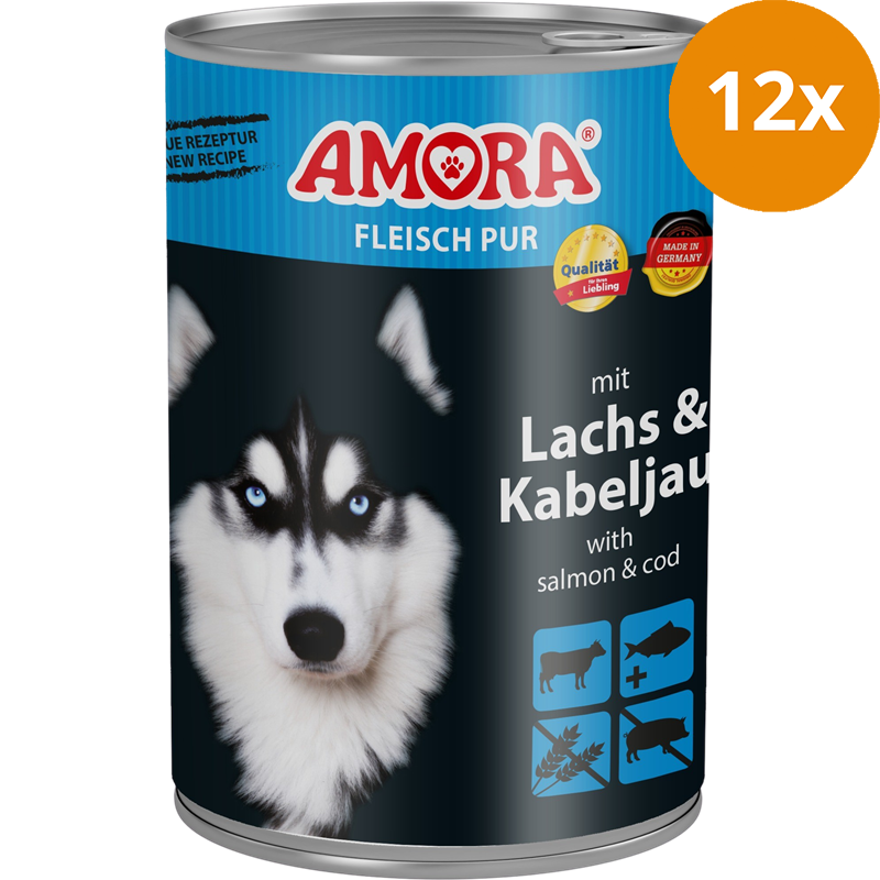 AMORA Fleisch Pur Adult Lachs & Kabeljau 400 g