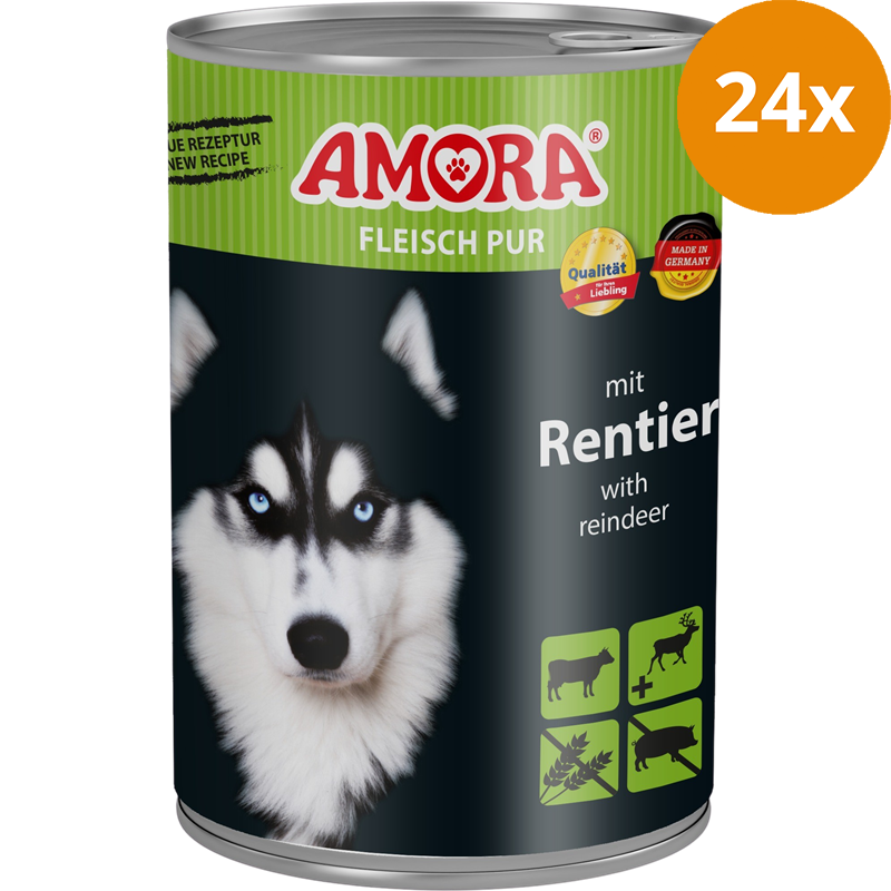 AMORA Fleisch Pur Adult Rentier 400 g