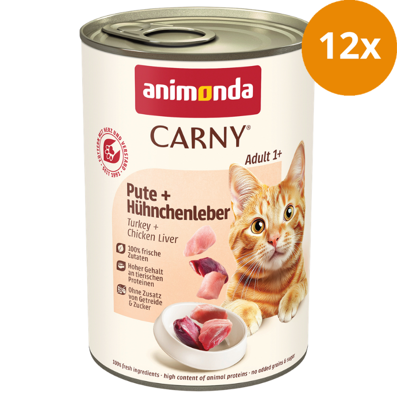 animonda Carny Adult Pute & Hühnchenleber 400 g