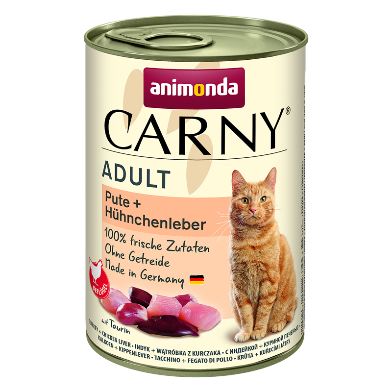 animonda Carny Adult Pute & Hühnchenleber 400 g