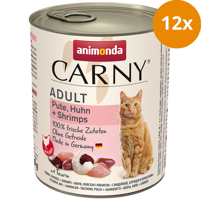 animonda Carny Adult Pute, Huhn & Shrimps 800 g