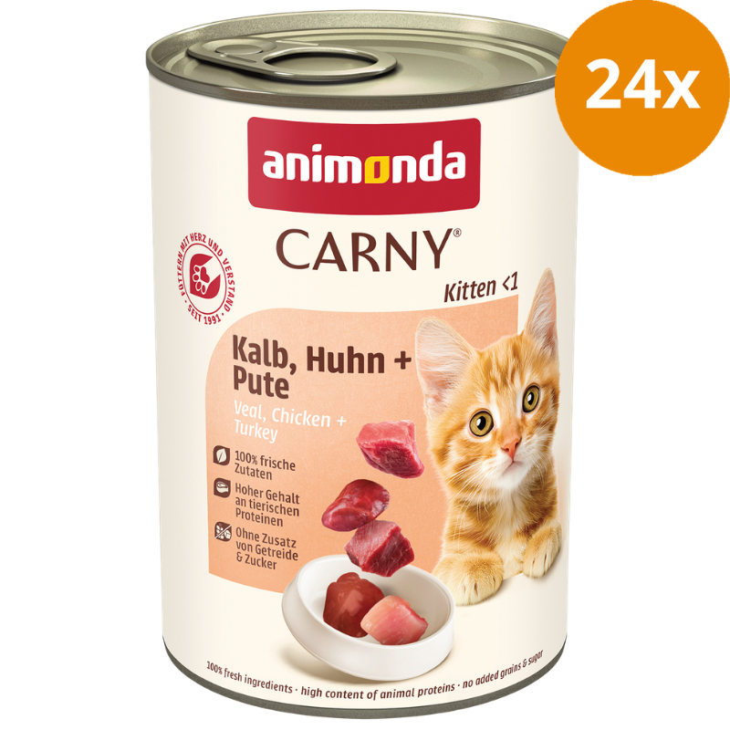 animonda Dose Carny Kitten Kalb, Huhn & Pute 400 g