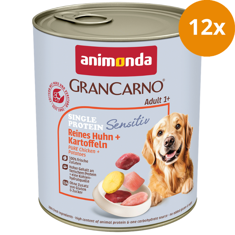 animonda GranCarno Adult Sensitiv Reines Huhn & Kartoffeln 800 g