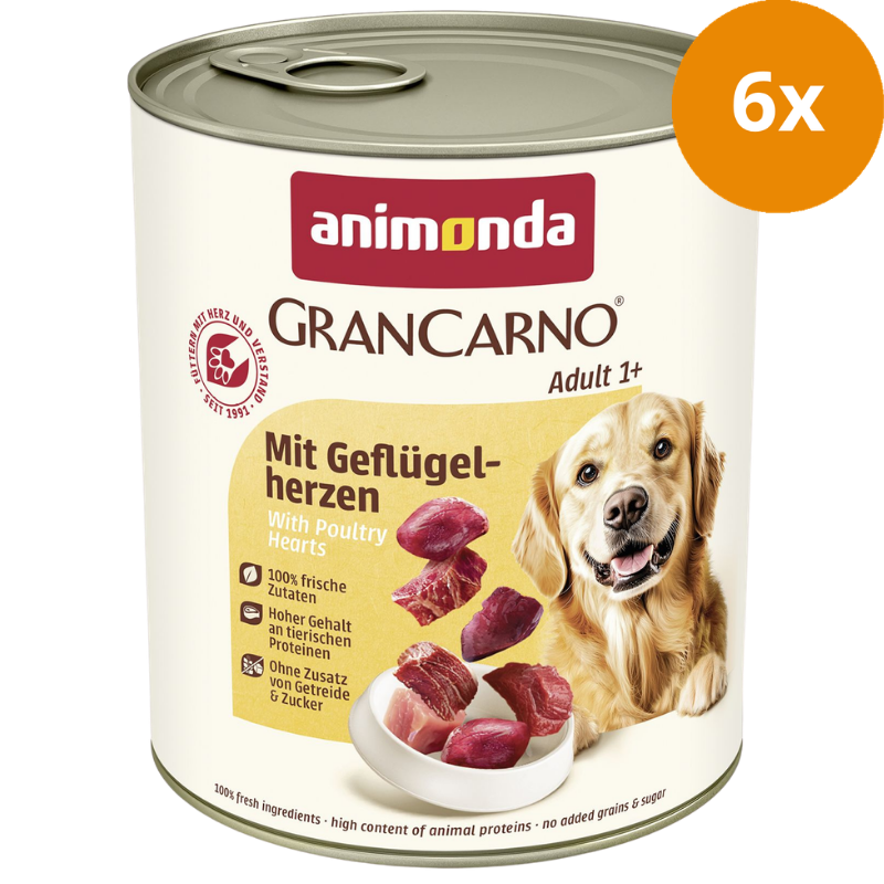 animonda GranCarno Adult Geflügelherzen 800 g