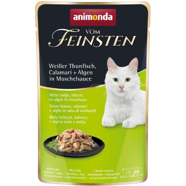 animonda Vom Feinsten Adult weißer Thunfisch, Calamari & Algen in Muschelsauce 50 g