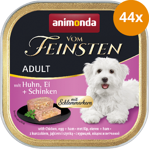 animonda Vom Feinsten Adult mit Schlemmerkern Huhn, Ei + Schinken 150 g