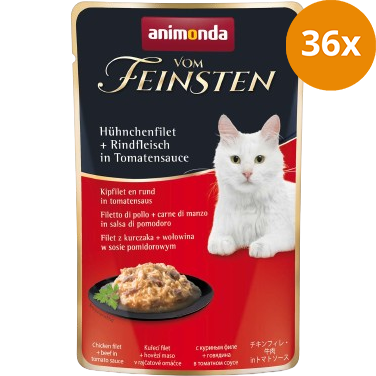 animonda Vom Feinsten Hühnchenfilet & Rindfleisch in Tomatensauce 50 g