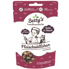 Bettys Landhausküche Cat Snack Fleischröllchen Huhn & Hirsch 50 g