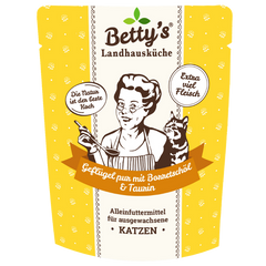 Bettys Landhausküche P.B. Katze Geflügel Pur mit Borretschöl 250 g