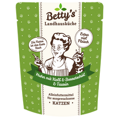 Bettys Landhausküche P.B. Katze Huhn mit Kalb & Borretschöl 250 g