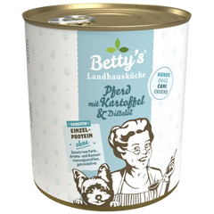 Bettys Landhausküche Hund Sensitiv Pferd & Kartoffel 800 g