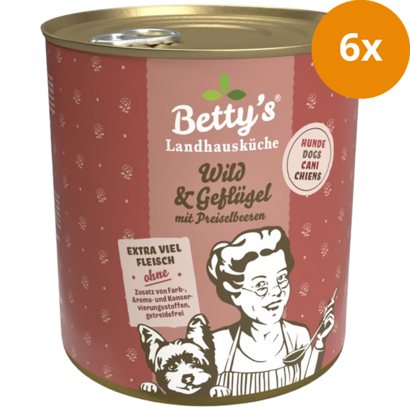 Bettys Landhausküche Hund Wild & Geflügel 800 g