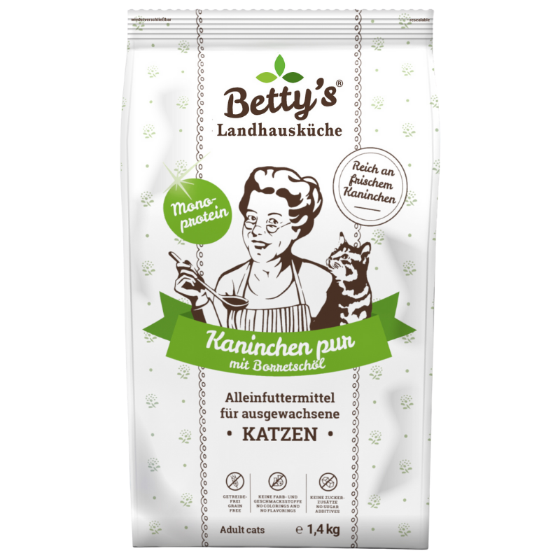 Bettys Landhausküche Katze Adult Trocken Kaninchen pur
