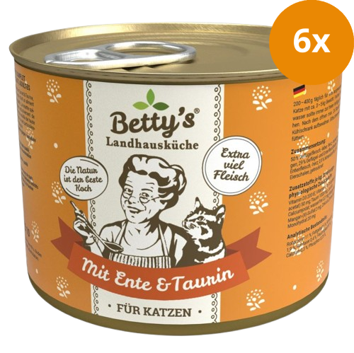 Bettys Landhausküche Katze Dose Ente 200 g