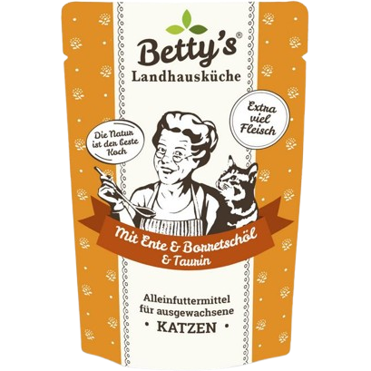 Bettys Landhausküche Katze FB Ente mit Borretschöl 100 g