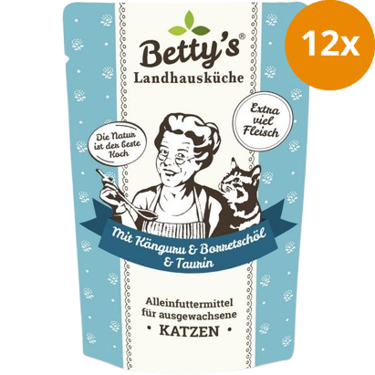 Bettys Landhausküche Katze FB Känguru mit Borretschöl 100 g