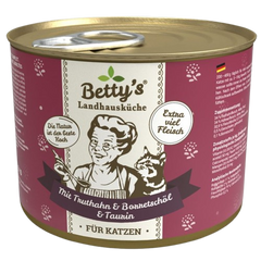 Bettys Landhausküche Katze Dose Truthahn & Borretschöl 200 g