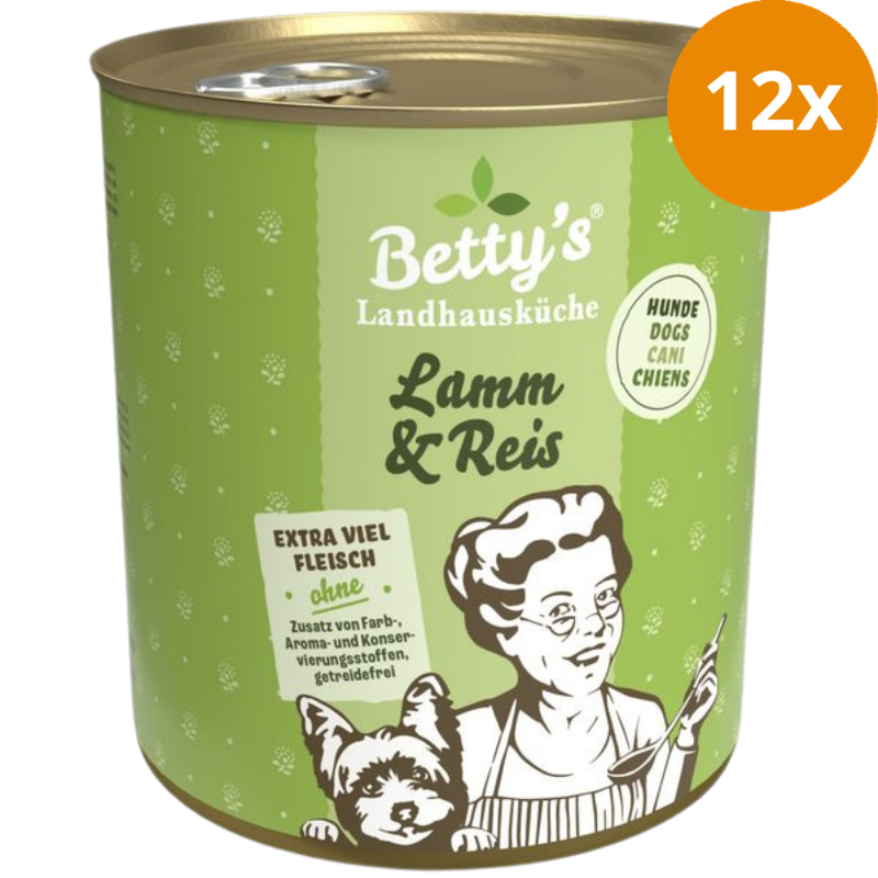 Bettys Landhausküche Hund Lamm & Reis 800 g