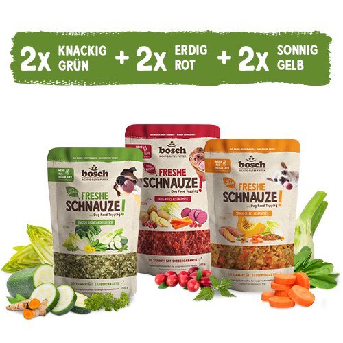 bosch Freshe Schnauze Topping - Aktionspaket Gemüse 6x200g
