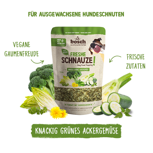 bosch Freshe Schnauze - knackig grünes Ackergemüse