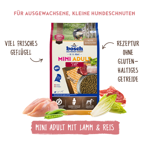 bosch HPC Mini Adult mit Lamm & Reis