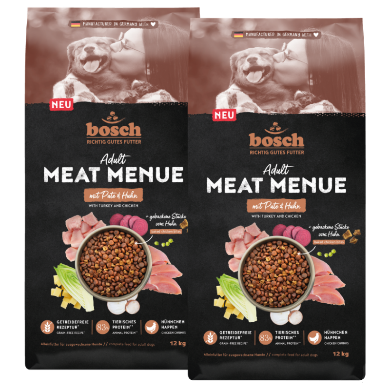 bosch MEAT MENUE Adult mit Pute & Huhn getreidefrei