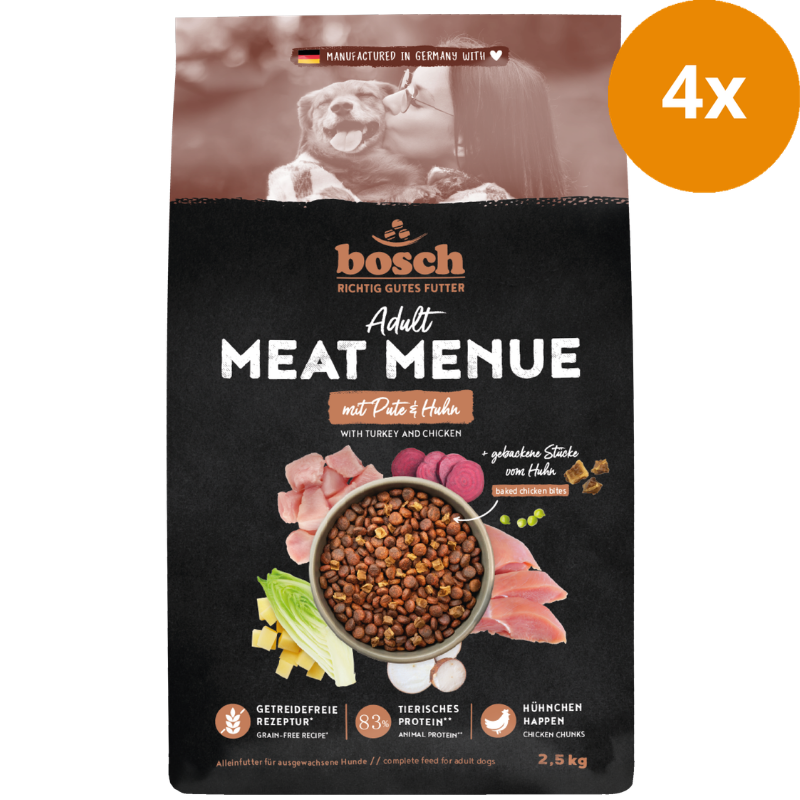 bosch MEAT MENUE Adult mit Pute & Huhn getreidefrei