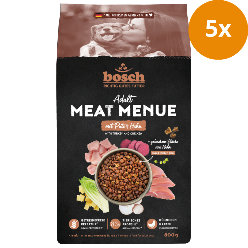 bosch MEAT MENUE Adult mit Pute & Huhn getreidefrei