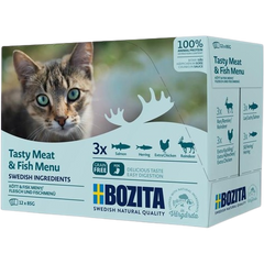 Bozita Fisch & Fleisch Häppchen in Sauce Multibox