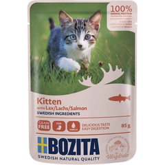 Bozita Häppchen in Soße für Kitten Lachs 85 g