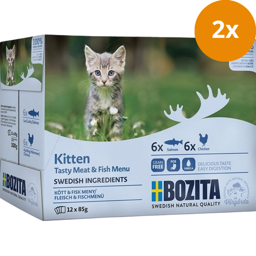 Bozita Kitten Fisch & Fleisch Häppchen in Sauce 1020 g