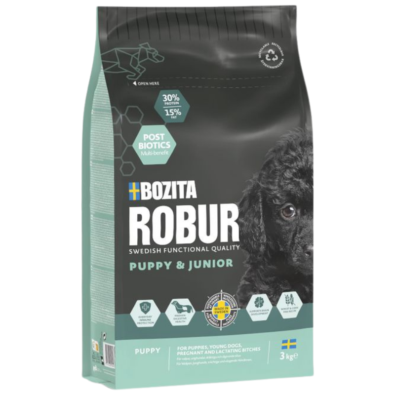 Bozita Robur Puppy & Junior Huhn