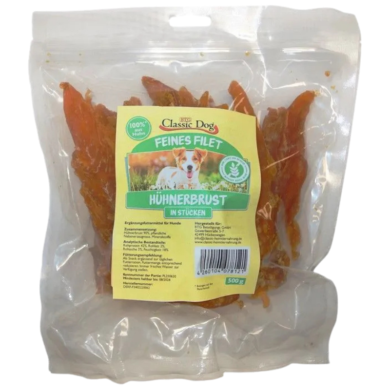 BTG Classic Dog Feines Filet Hühnerbrustfilets 500 g