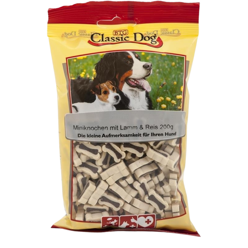 BTG Classic Dog Mini Knochen Lamm & Reis 200 g
