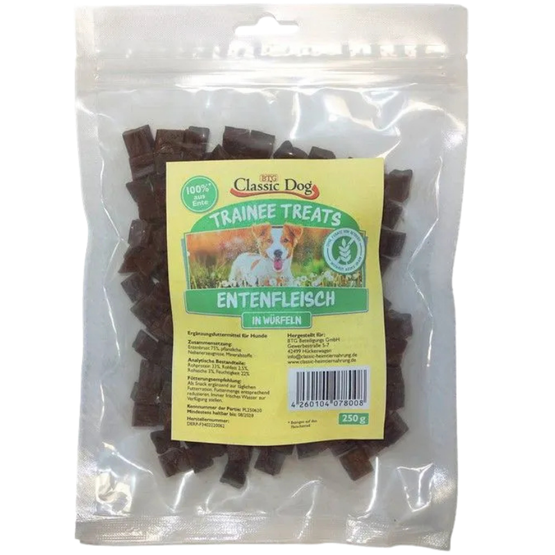 BTG Classic Dog Trainee Treats Entenfleischwürfel 250 g