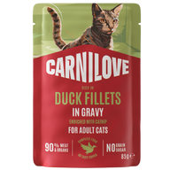 Carnilove Cat PB Gravy Duck with Catnip 85 g