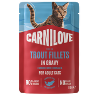 Carnilove Cat PB Gravy Trout 85 g