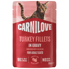 Carnilove Cat PB Gravy Turkey with Valerian 85 g