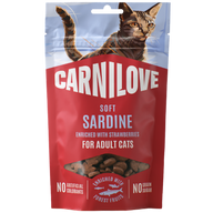 Carnilove Cat Snack Soft Sardine with Strawberries 50 g