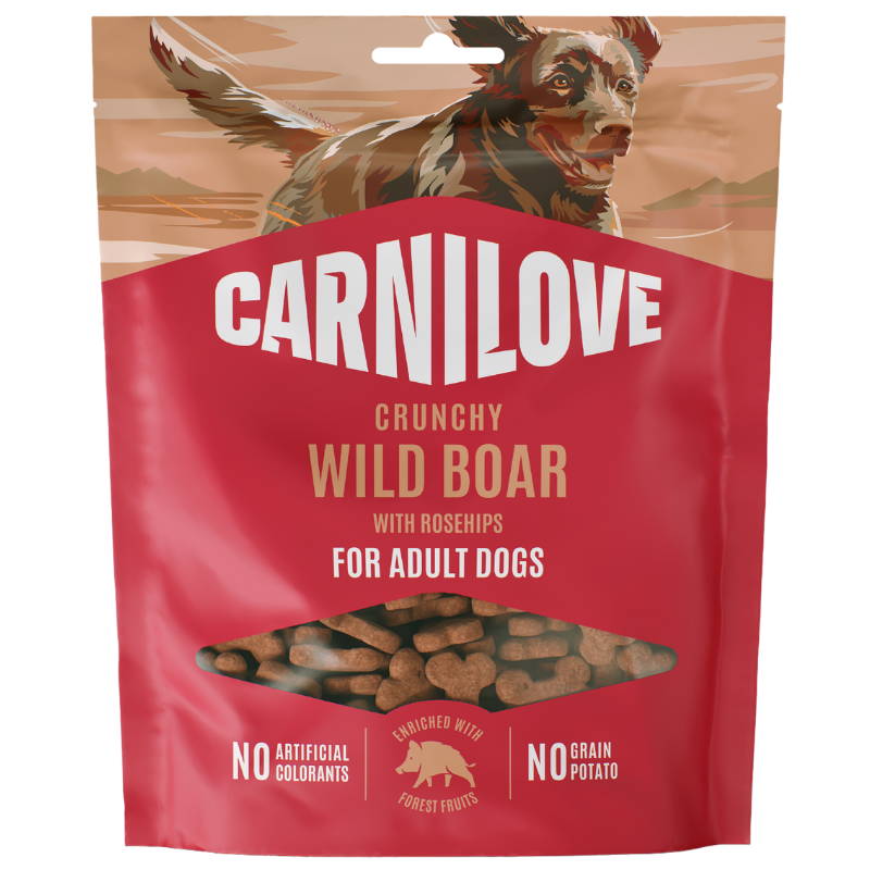 Carnilove Dog Snack Crunchy Wild Boar & Rose 200 g