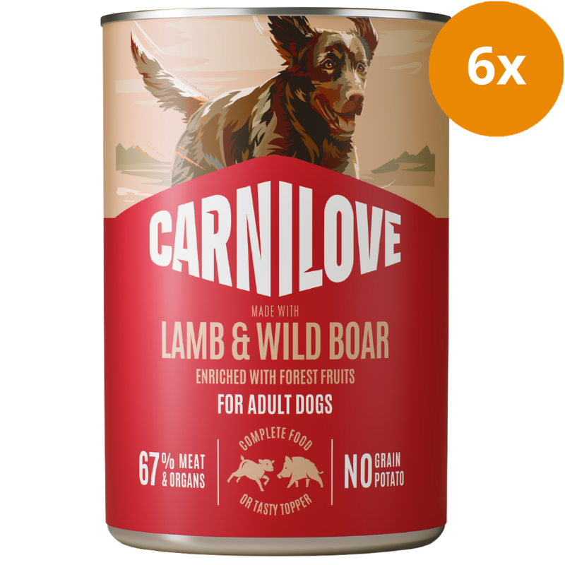 Carnilove Dog Dose Paté Adult Lamb & Wild Boar 400 g
