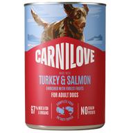 Carnilove Dog Dose Paté Adult Turkey & Salmon 400 g