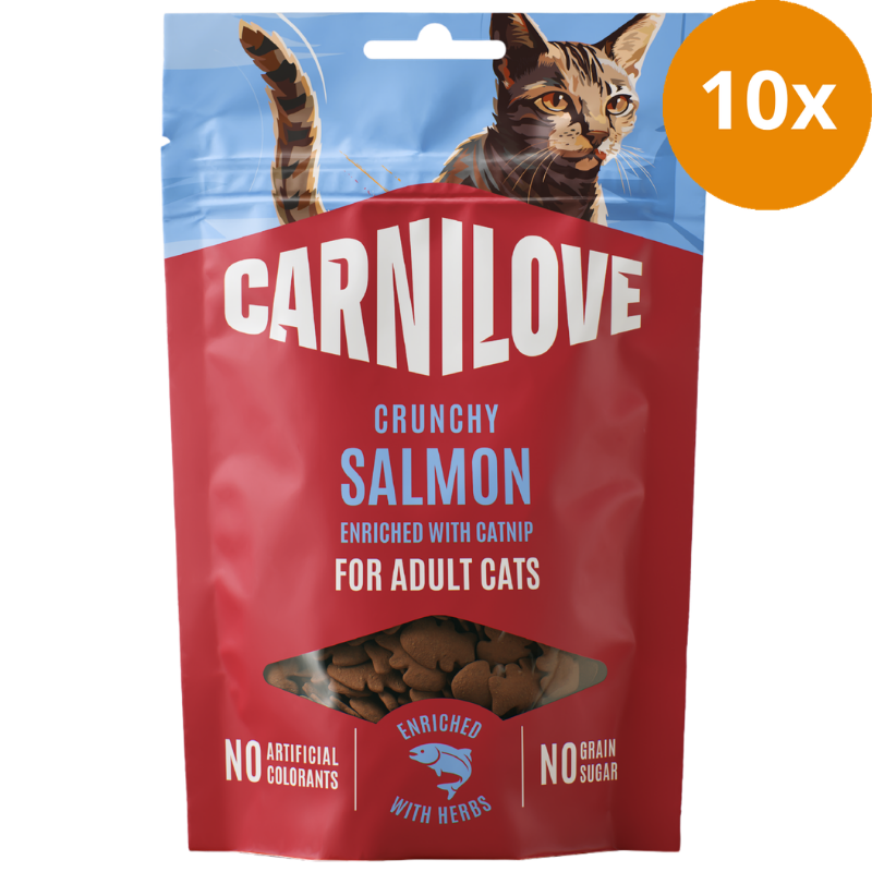 Carnilove Cat Snack Crunchy Salmon + Catnip 50 g