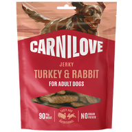 Carnilove Dog Snack Jerky Turkey & Rabbit 100 g