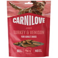 Carnilove Dog Snack Jerky Turkey & Venison 100 g