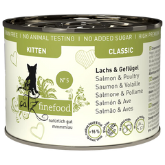 catz finefood Kitten No. 5 Lachs & Geflügel 200 g