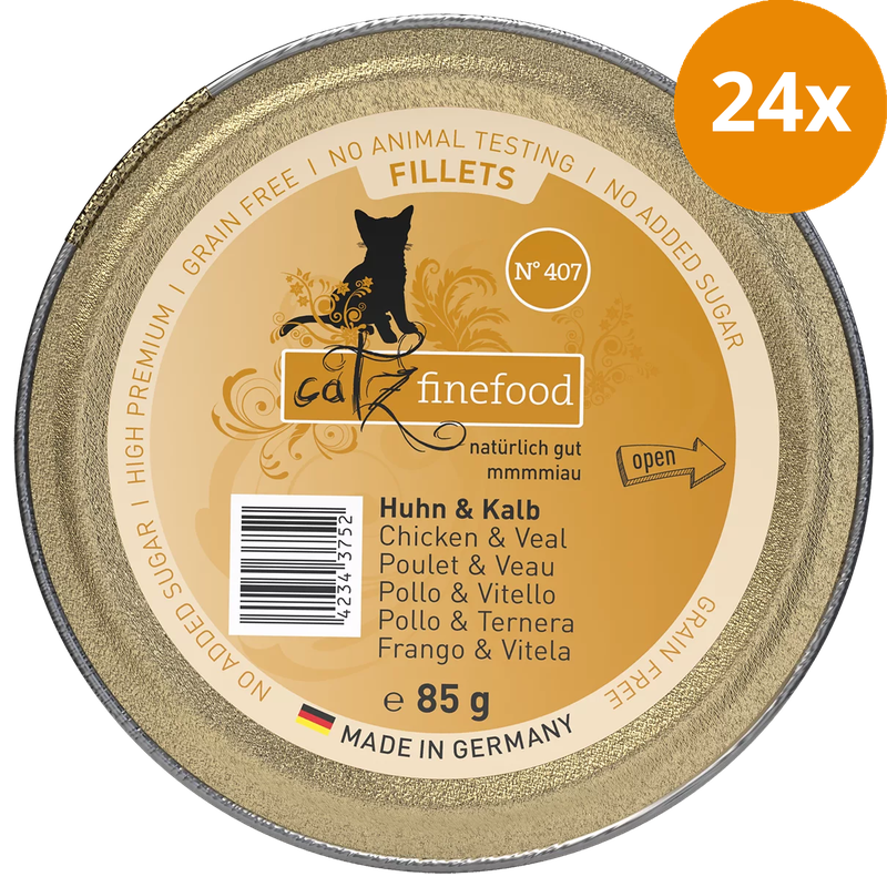 catz finefood Schale Fillets No. 407 Huhn & Kalb 85 g