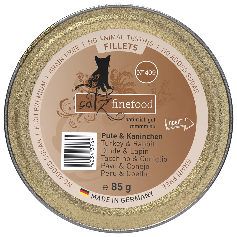 catz finefood Schale Fillets No. 409 Pute & Kaninchen 85 g