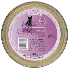 catz finefood Schale Fillets No. 411 Pute & Lamm 85 g