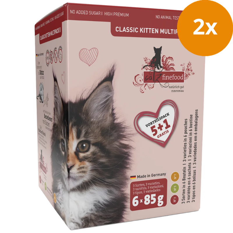 catz finefood Kitten MP II 6x85 g (5+1)